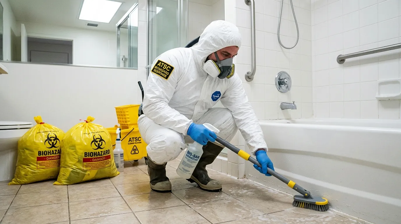 Decontamination equipment deployed for Blood Cleanup in Kingsland